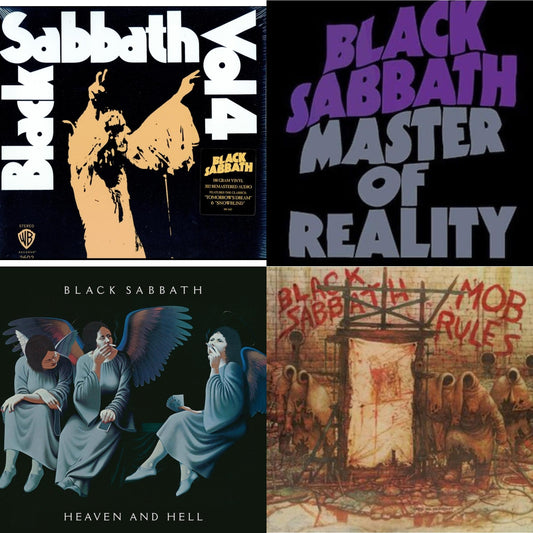 Black Sabbath - Vol. 4 (180G) & Master Of Reality & Heaven & Hell (Deluxe/2LP) & Mob Rules (Deluxe/2LP)