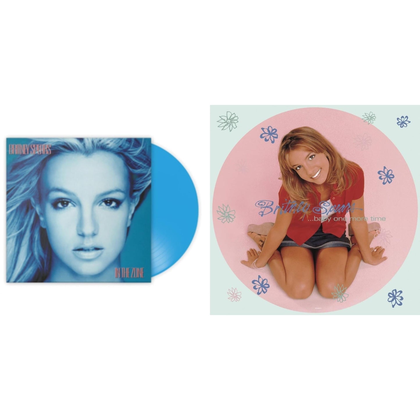 Britney Spears - Baby One More Time (Picture Disc/140G/Dl Code) & In The Zone (Blue LP Vinyl/Import)