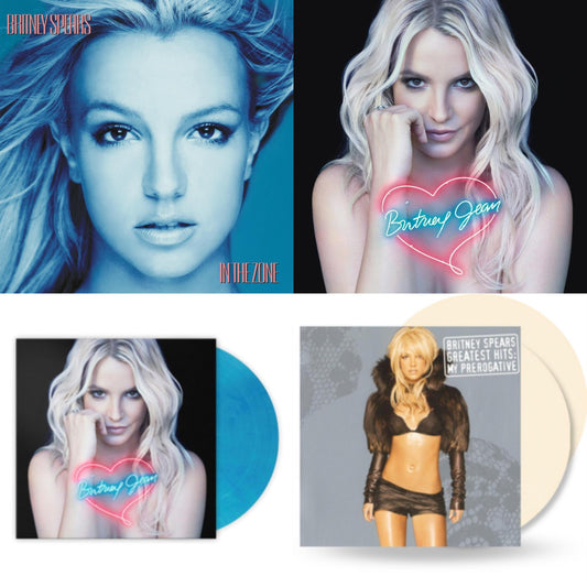 Britney Spears - In The Zone & Britney Jean & Britney Jean (Blue Marbled LP Vinyl/Import) & Greatest Hits: My Prerogative (2LP/Cream Vinyl/Import)