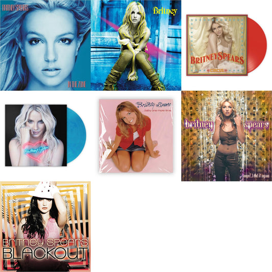 Britney Spears - Baby One More Time & Oops!... I Did It Again & Britney & Blackout & In The Zone & Circus (Red LP Vinyl/Import) & Britney Jean (Blue Marbled LP Vinyl/Import)