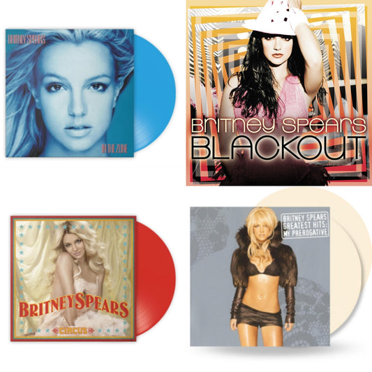 Britney Spears - Blackout & In The Zone (Blue LP Vinyl/Import) & Circus (Red LP Vinyl/Import) & Greatest Hits: My Prerogative (2LP/Cream Vinyl/Import)
