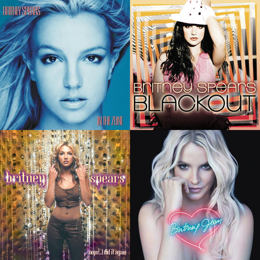 Britney Spears - Oops!... I Did It Again & Blackout & In The Zone & Britney Jean - LP Vinyl Bundle