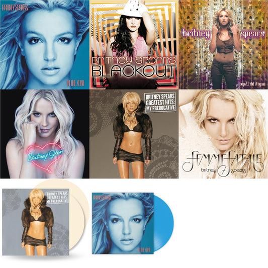 Britney Spears - Oops!... I Did It Again & Blackout & In The Zone & Britney Jean & Femme Fatale & Greatest Hits : My Prerogative (2LP) & In The Zone (Blue LP Vinyl/Import) & Greatest Hits: My Prerogative (2LP/Cream Vinyl/Import)