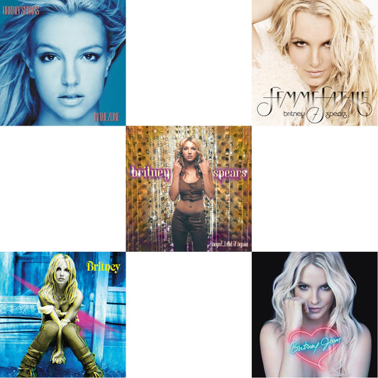 Britney Spears - Oops!... I Did It Again & Britney & In The Zone & Britney Jean & Femme Fatale - LP Vinyl Bundle