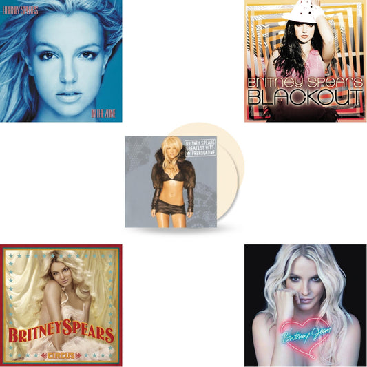 Britney Spears - Blackout & In The Zone & Circus & Britney Jean & Greatest Hits: My Prerogative (2LP/Cream Vinyl/Import)