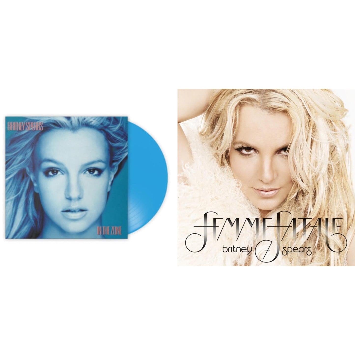 Britney Spears - In The Zone (Blue LP Vinyl/Import) & Femme Fatale