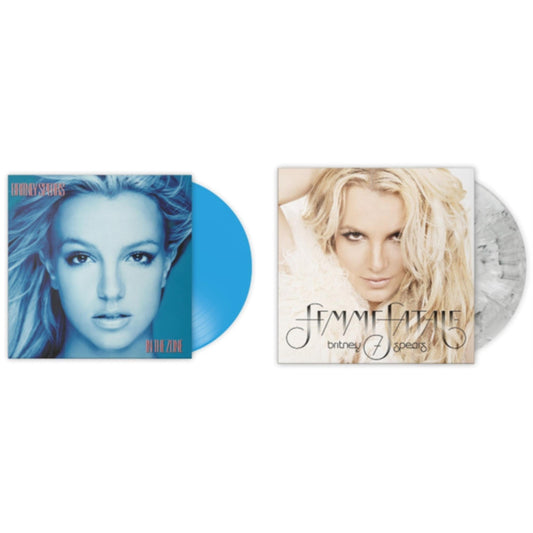Britney Spears - In The Zone (Blue LP Vinyl/Import) & Femme Fatale (Light Grey Marbled LP Vinyl/Import)