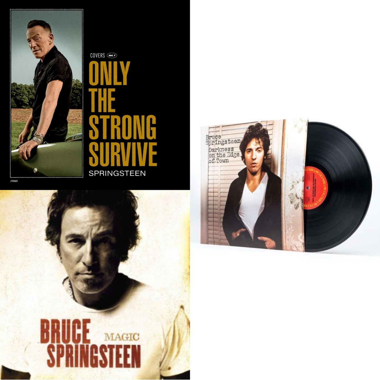 Bruce Springsteen - Only The Strong Survive (2LP/140G/D-Side Etching) & Magic (180G) & Darkness On The Edge Of Town (180G)
