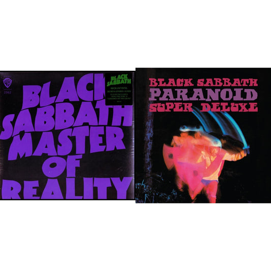 Black Sabbath - Master Of Reality (180G) & Paranoid (Deluxe Edition) - LP Vinyl Bundle