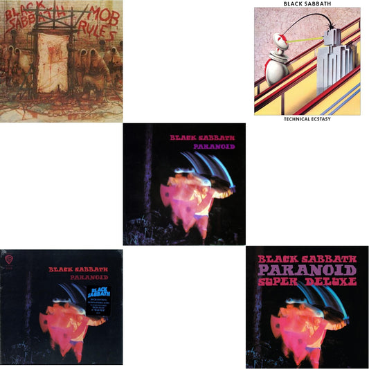 Black Sabbath - Paranoid (180G) & Paranoid & Technical Ecstasy (Super Deluxe Edition/5LP) & Paranoid (Deluxe Edition) & Mob Rules (Deluxe/2LP)
