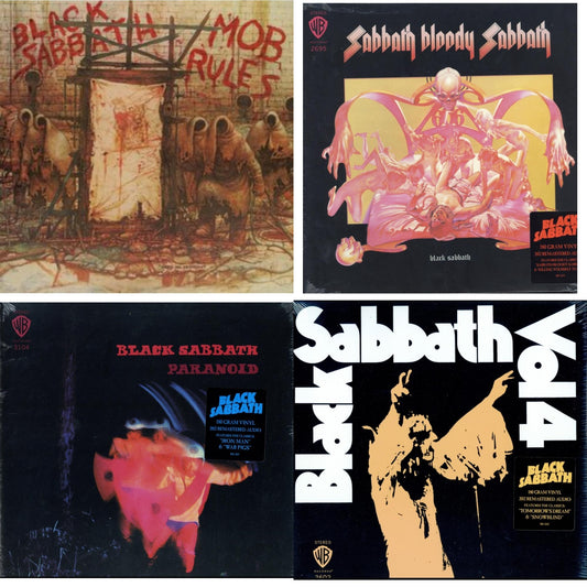 Black Sabbath - Vol. 4 (180G) & Sabbath Bloody Sabbath (180G) & Paranoid (180G) & Mob Rules (Deluxe/2LP)