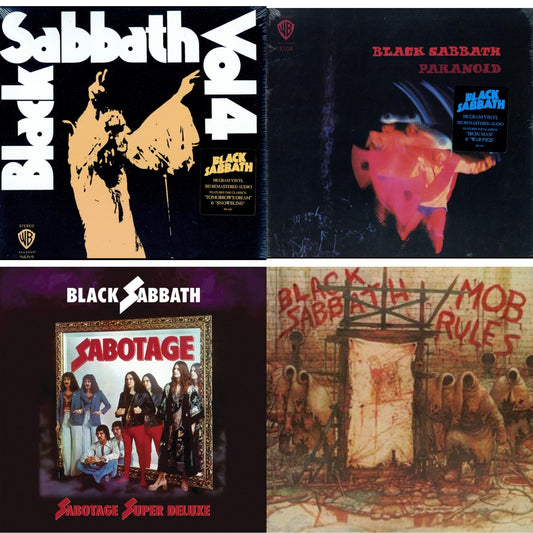 Black Sabbath - Vol. 4 (180G) & Paranoid (180G) & Sabotage (Super Deluxe Edition/4LP/7Inch) & Mob Rules (Deluxe/2LP)