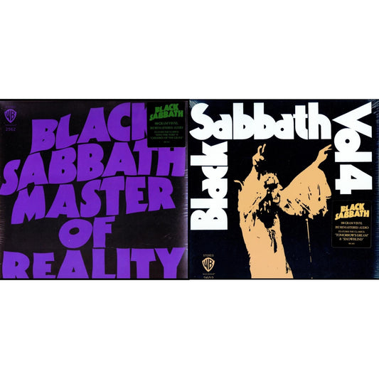 Black Sabbath - Vol. 4 (180G) & Master Of Reality (180G) - LP Vinyl Bundle