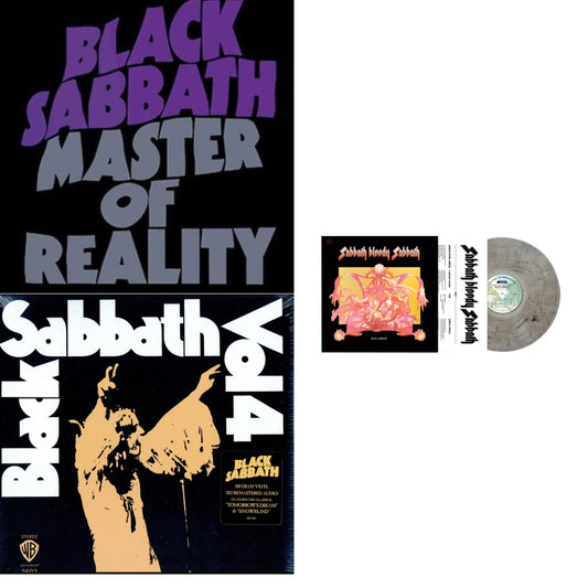 Black Sabbath - Master Of Reality & Vol. 4 (180G) & Sabbath Bloody Sabbath (Smoky LP Vinyl) (Syeor)