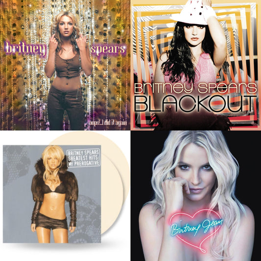 Britney Spears - Oops!... I Did It Again & Blackout & Britney Jean & Greatest Hits: My Prerogative (2LP/Cream Vinyl/Import)