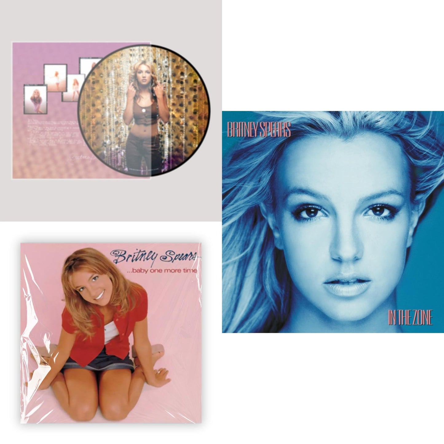 Britney Spears - Oops!... I Did It Again (20Th Anniversary Edition Picture LP Vinyl) & Baby One More Time & In The Zone