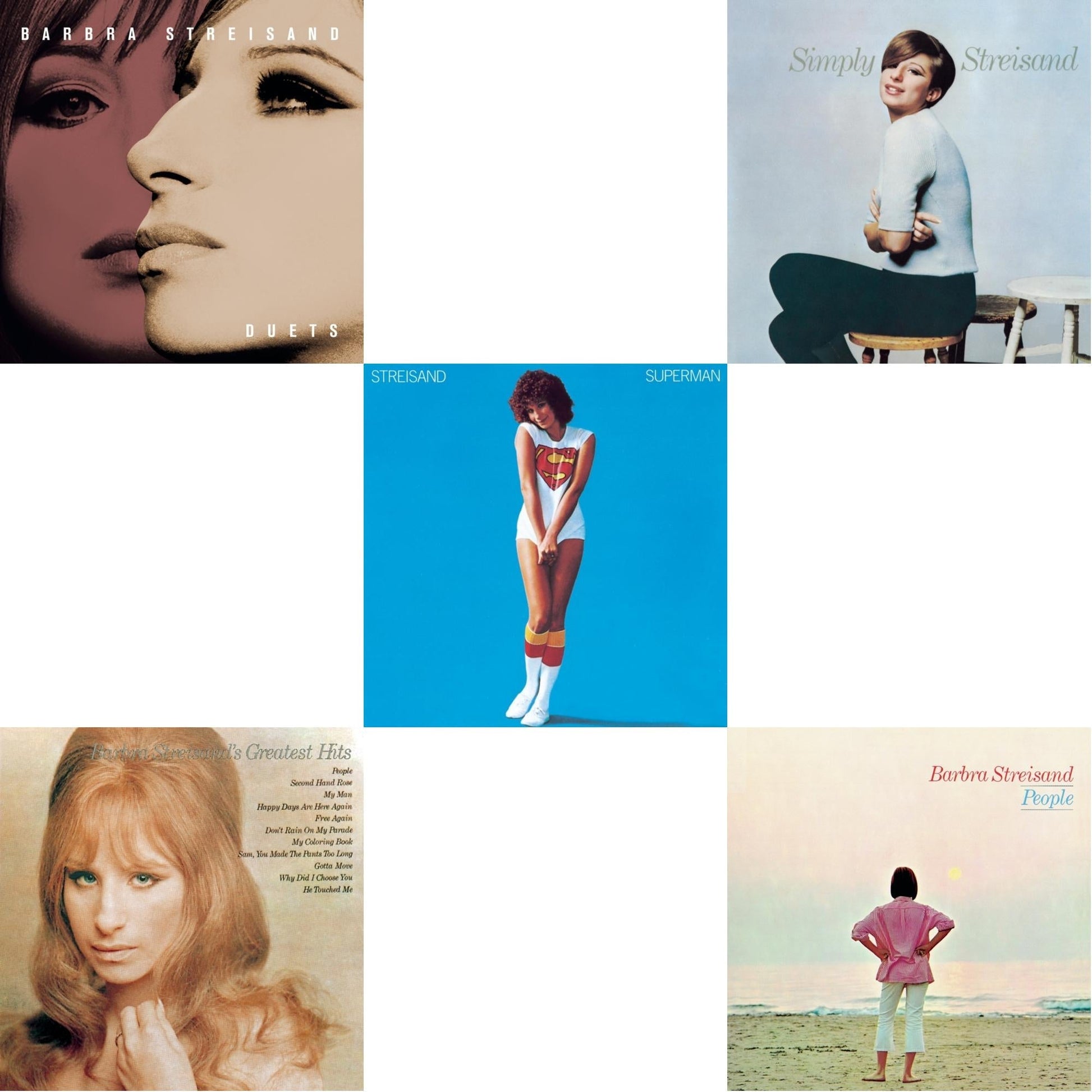 Barbra Streisand - Duets & Greatest Hits & Superman & Simply Streisand & People - CD Bundle