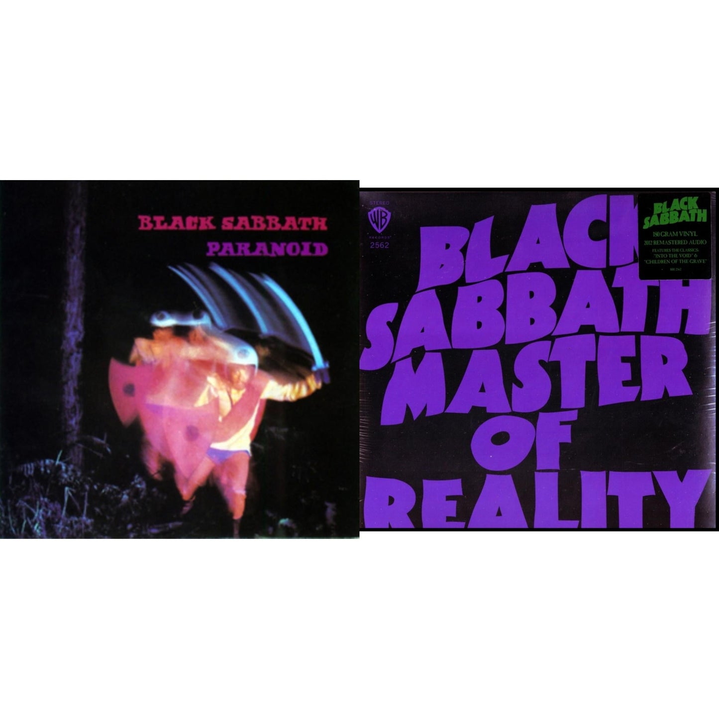 Black Sabbath - Paranoid & Master Of Reality (180G) - LP Vinyl Bundle
