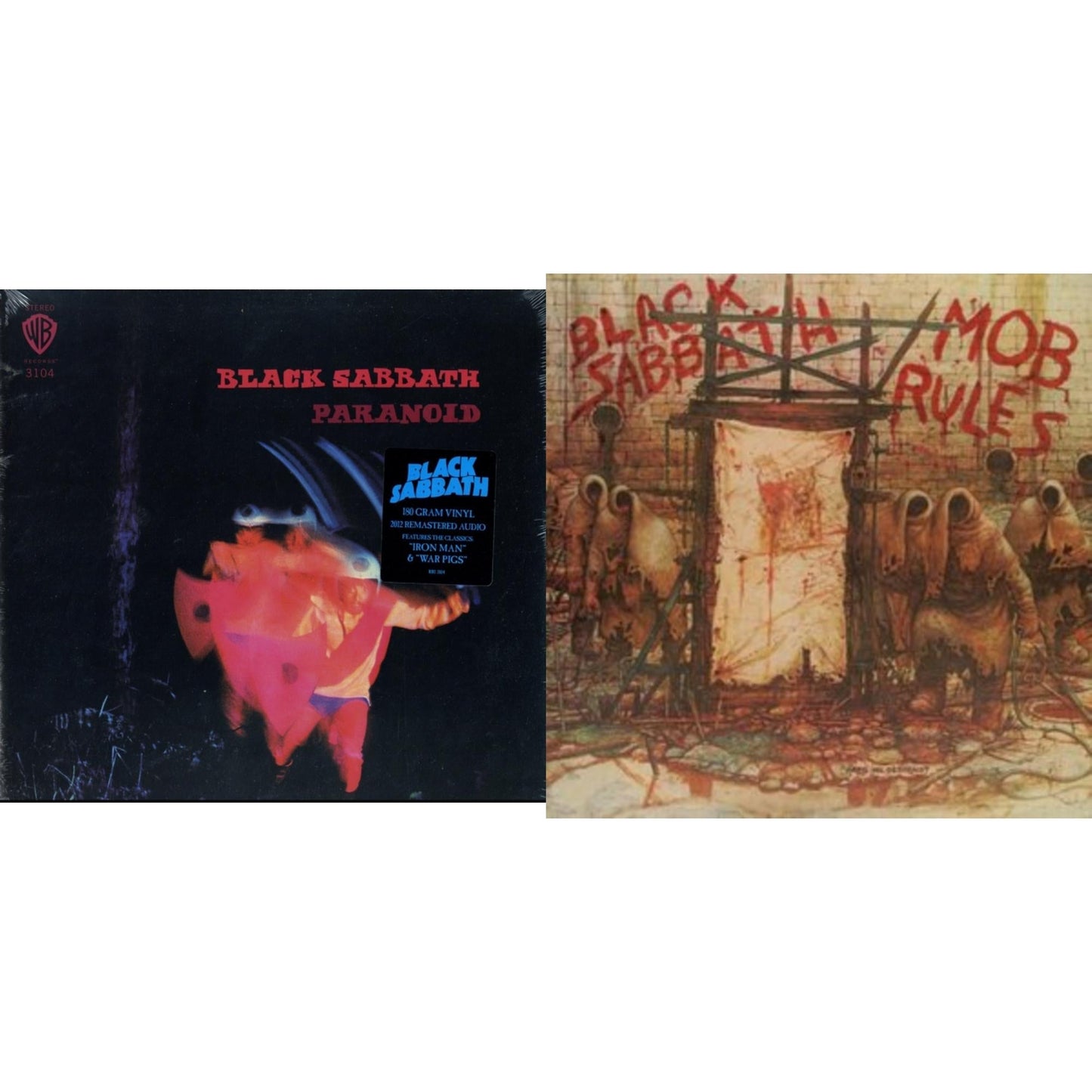 Black Sabbath - Paranoid (180G) & Mob Rules (Deluxe/2LP)