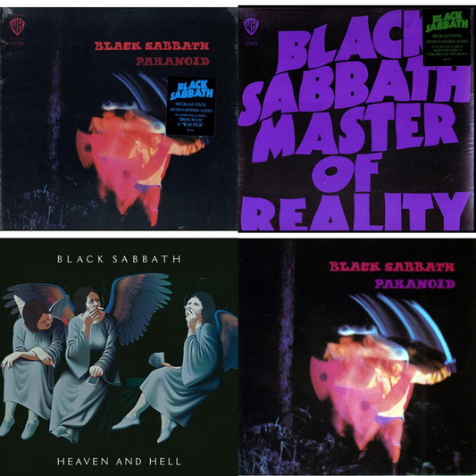 Black Sabbath - Paranoid (180G) & Master Of Reality (180G) & Paranoid & Heaven & Hell (Deluxe/2LP)