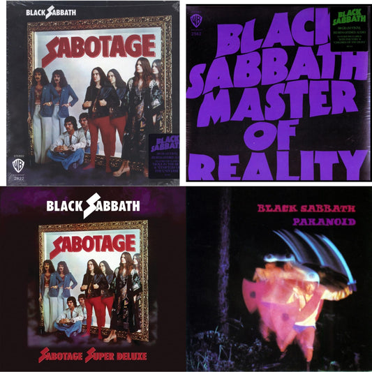 Black Sabbath - Sabotage (180G) & Master Of Reality (180G) & Paranoid & Sabotage (Super Deluxe Edition/4LP/7Inch)