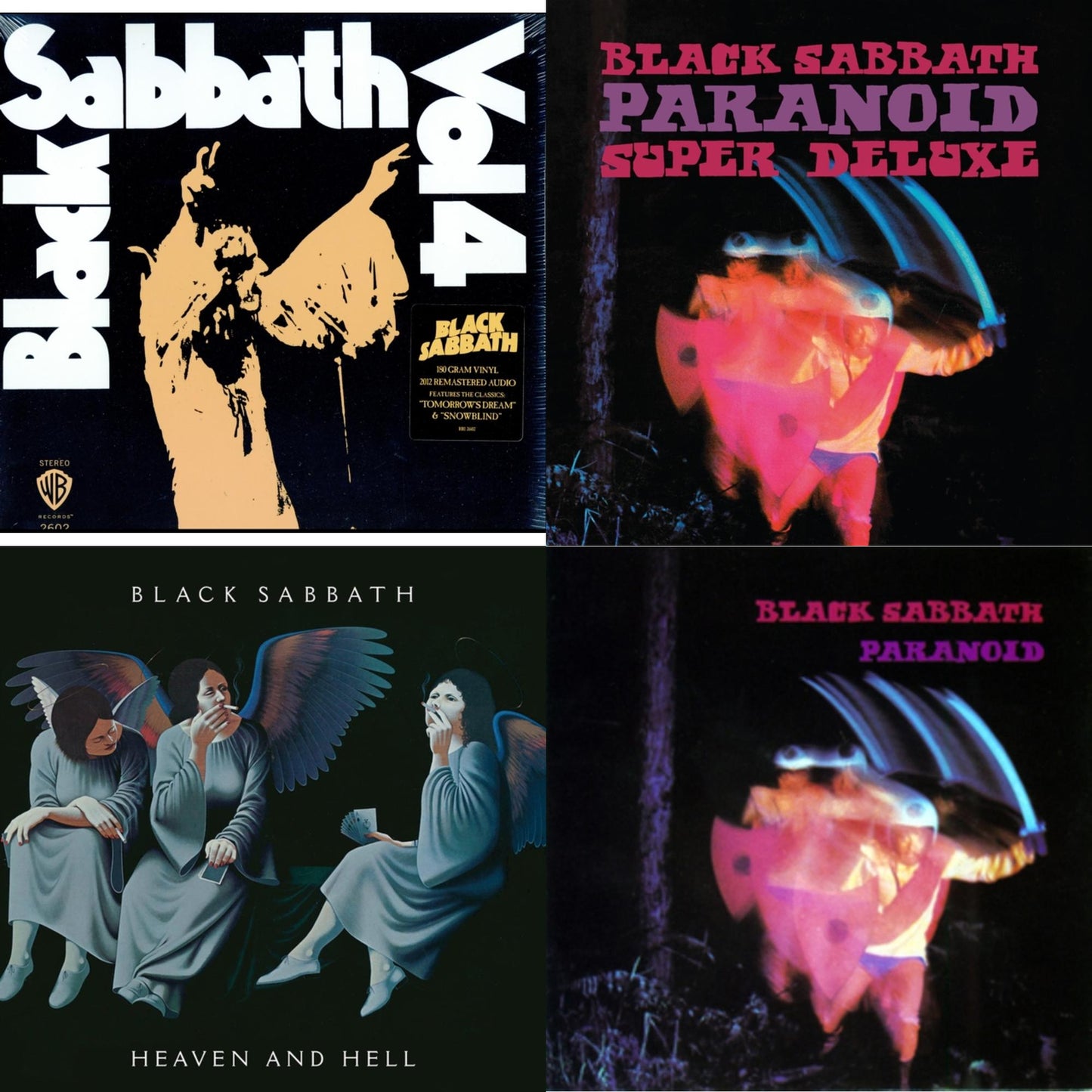 Black Sabbath - Vol. 4 (180G) & Paranoid & Paranoid (Deluxe Edition) & Heaven & Hell (Deluxe/2LP)