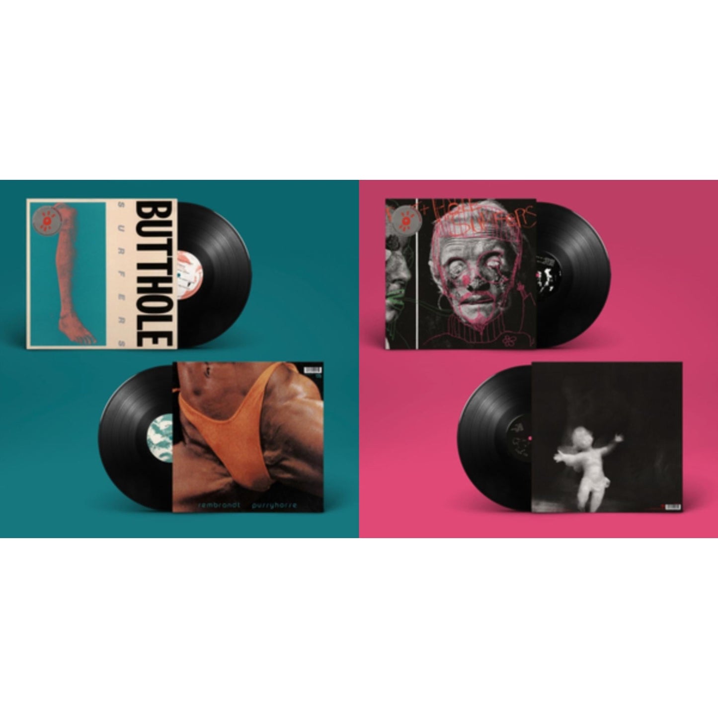 Butthole Surfers - Psychic.... Powerless.... Another Man's Sac & Rembrandt Pussyhorse - LP Vinyl Bundle