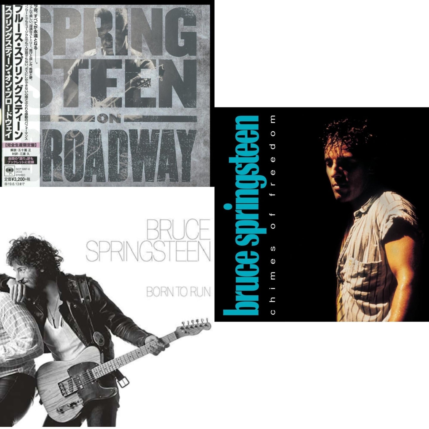 Bruce Springsteen - Springsteen On Broadway (Ltd/Booklet/Paper Jacket) & Chimes Of Freedom & Born To Run - CD Bundle