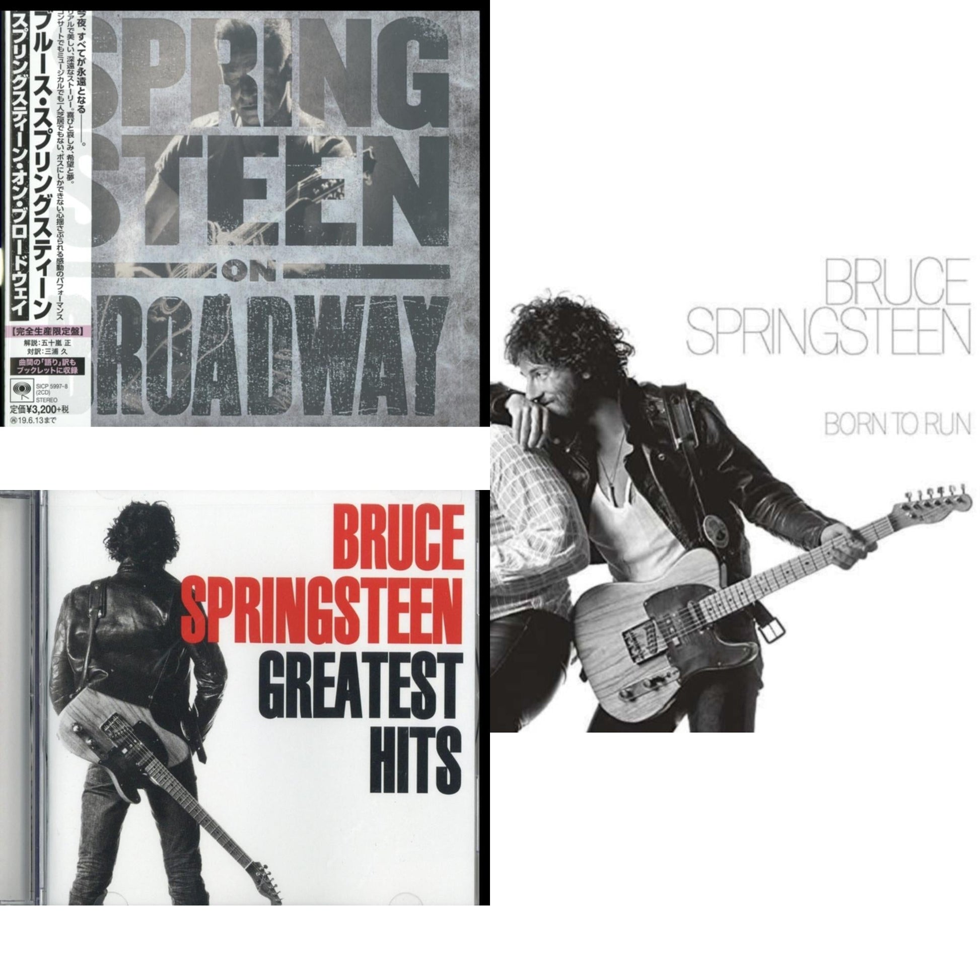 Bruce Springsteen - Greatest Hits & Springsteen On Broadway (Ltd/Booklet/Paper Jacket) & Born To Run - CD Bundle