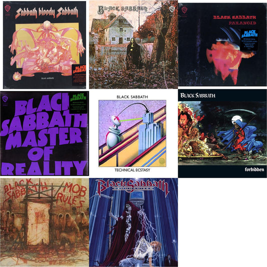 Black Sabbath - Sabbath Bloody Sabbath (180G) & Black Sabbath (180G) & Paranoid (180G) & Master Of Reality (180G) & Technical Ecstasy & Forbidden (2024 Tony Iommi Remix) & Mob Rules (Deluxe/2LP) & Dehumanizer (Deluxe Edition/2LP) (Rocktober)