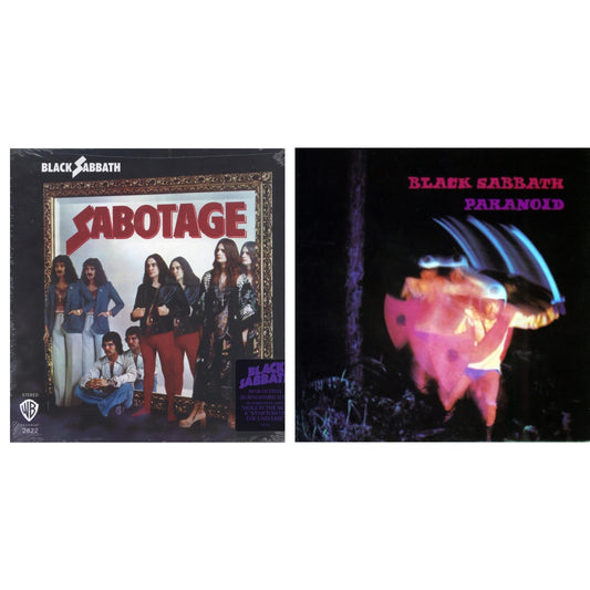 Black Sabbath - Sabotage (180G) & Paranoid - LP Vinyl Bundle