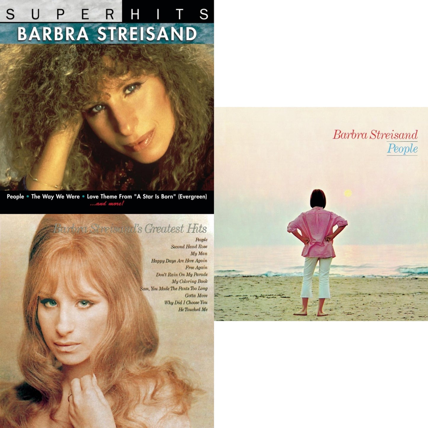 Barbra Streisand - Super Hits & Greatest Hits & People - CD Bundle