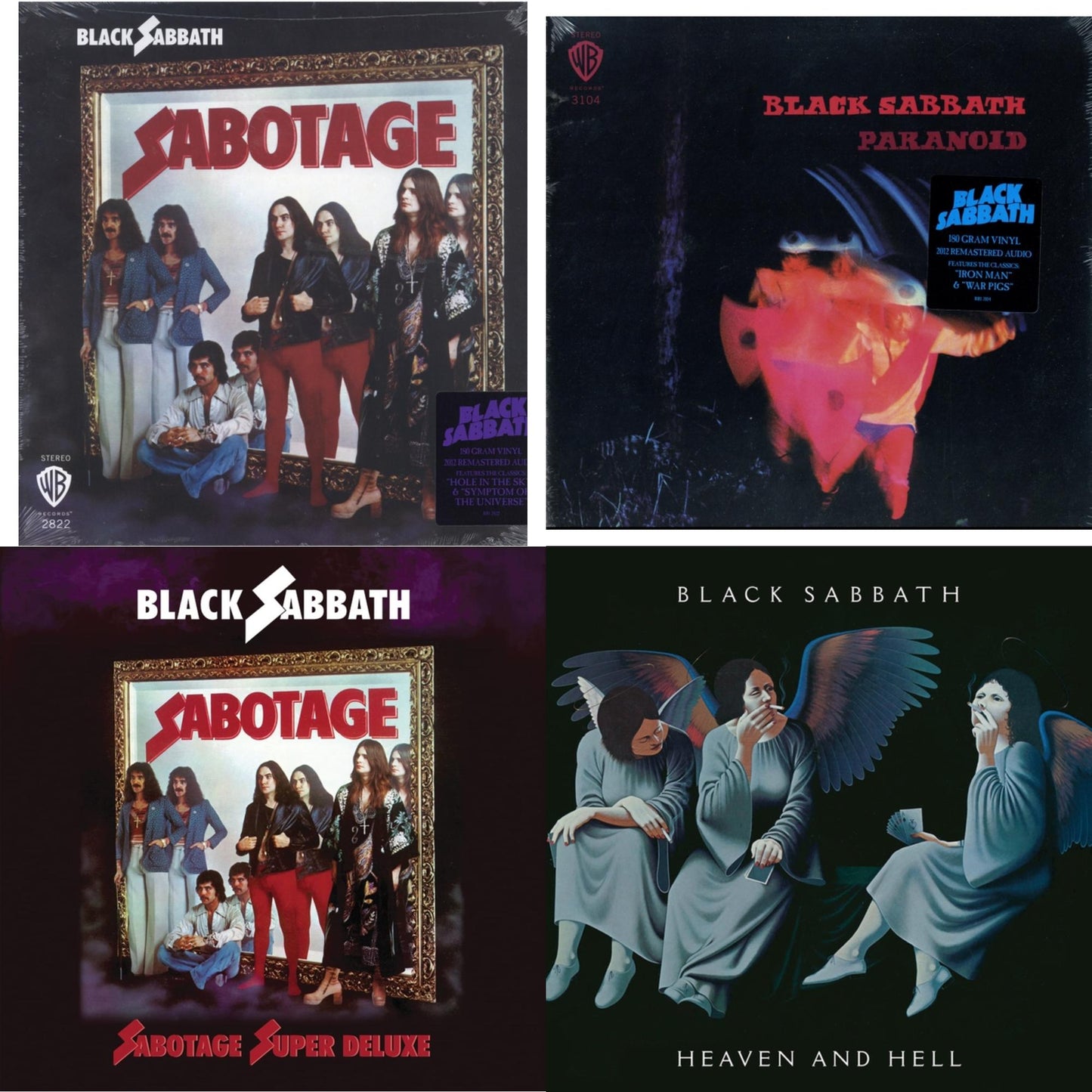 Black Sabbath - Sabotage (180G) & Paranoid (180G) & Sabotage (Super Deluxe Edition/4LP/7Inch) & Heaven & Hell (Deluxe/2LP)
