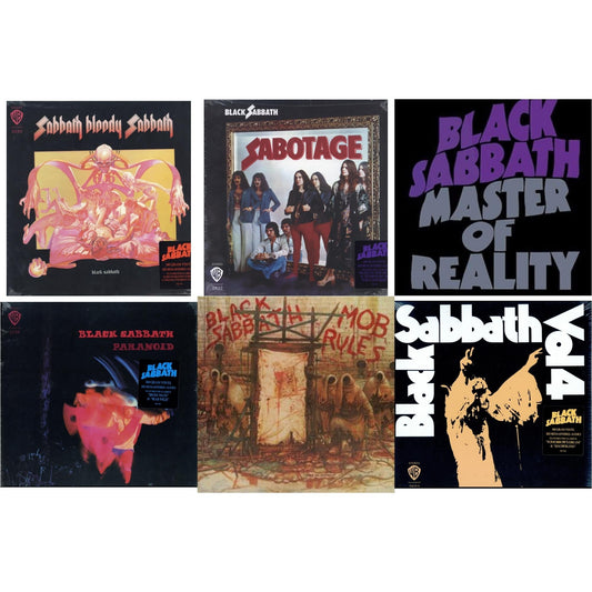 Black Sabbath - Sabotage (180G) & Vol. 4 (180G) & Sabbath Bloody Sabbath (180G) & Paranoid (180G) & Master Of Reality & Mob Rules (Deluxe/2LP)