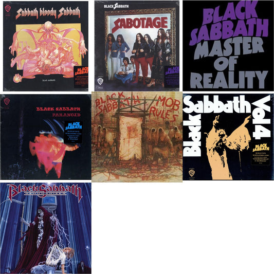 Black Sabbath - Sabotage (180G) & Vol. 4 (180G) & Sabbath Bloody Sabbath (180G) & Paranoid (180G) & Master Of Reality & Mob Rules (Deluxe/2LP) & Dehumanizer (Deluxe Edition/2LP) (Rocktober)