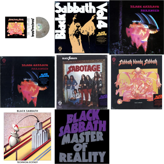 Black Sabbath - Sabbath Bloody Sabbath (Smoky LP Vinyl) (Syeor) & Vol. 4 (180G) & Paranoid & Paranoid (180G) & Sabotage (180G) & Sabbath Bloody Sabbath (180G) & Technical Ecstasy (Super Deluxe Edition/5LP) & Master Of Reality