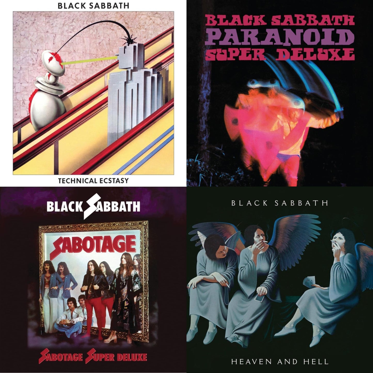 Black Sabbath - Technical Ecstasy (Super Deluxe Edition/5LP) & Sabotage (Super Deluxe Edition/4LP/7Inch) & Paranoid (Deluxe Edition) & Heaven & Hell (Deluxe/2LP)