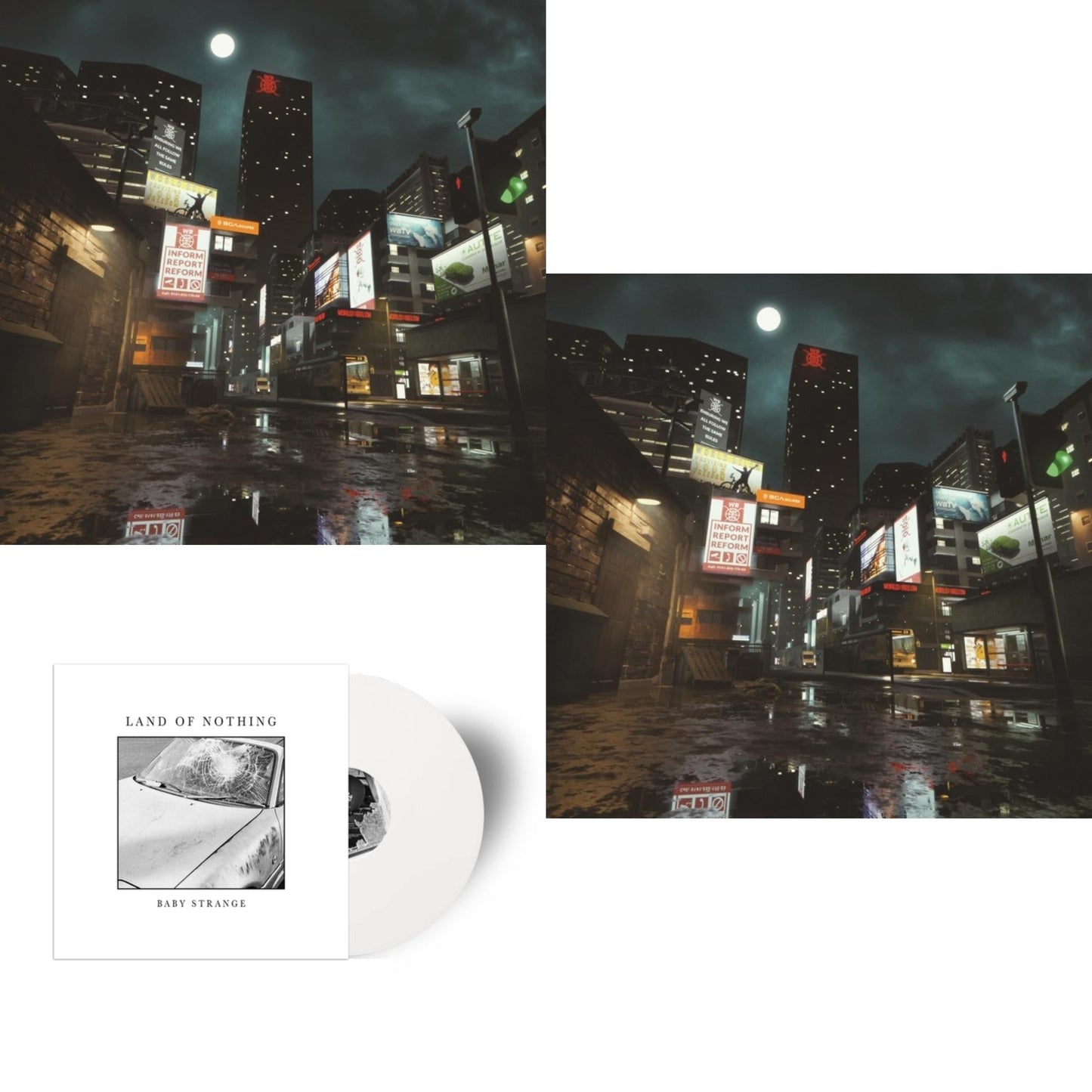 Baby Strange - Land Of Nothing (White Opaque LP Vinyl) (I) & World Below (Deluxe/Clear Red LP Vinyl) & World Below