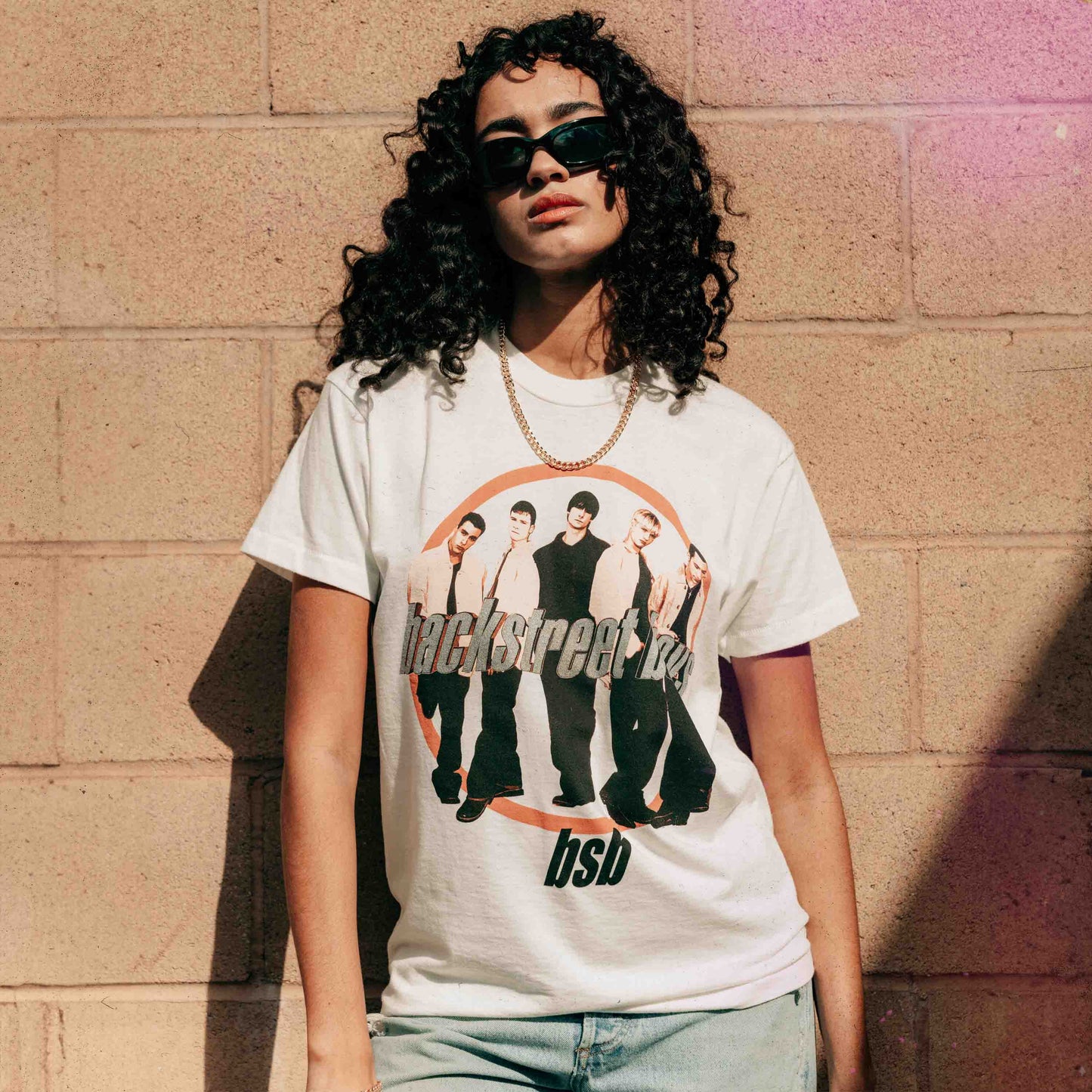 Backstreet Boys Glitter Mens T Shirt White Officially Licensed