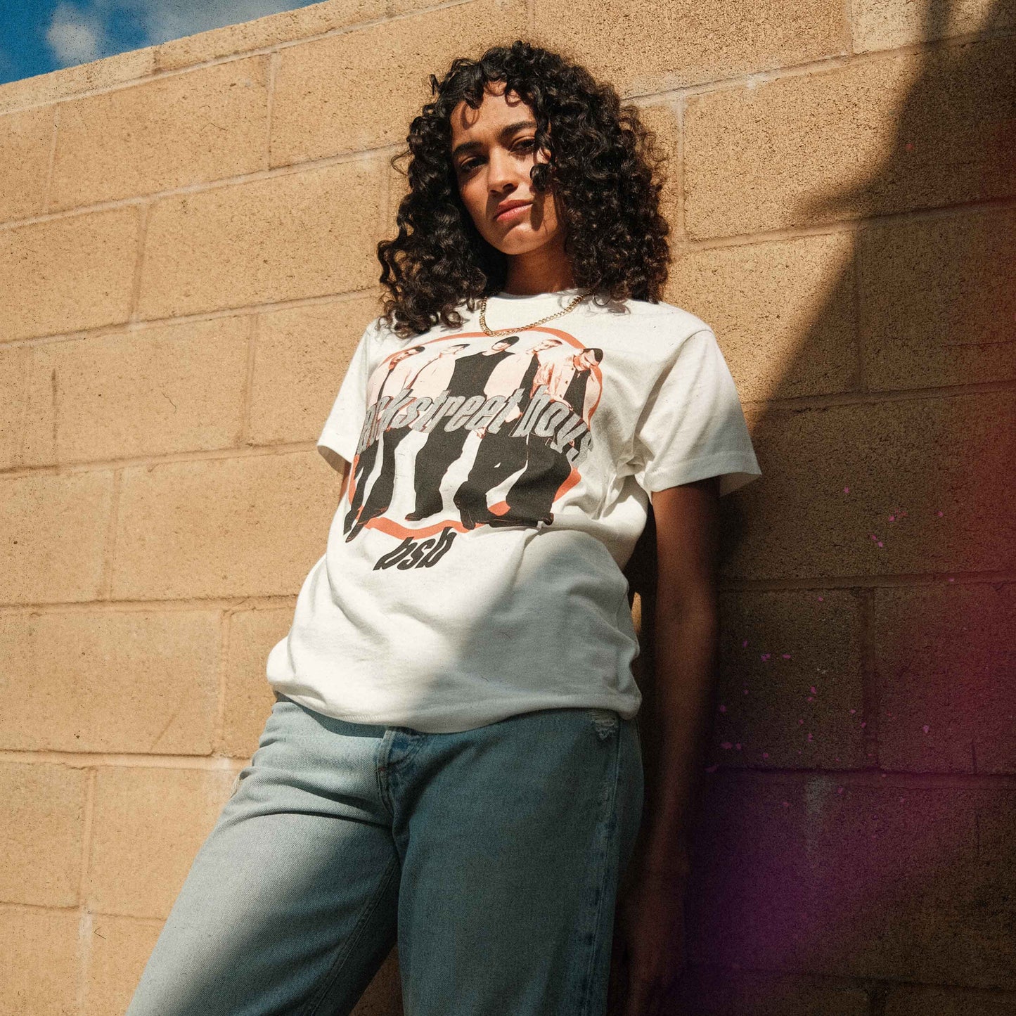 Backstreet Boys Glitter Mens T Shirt White Officially Licensed