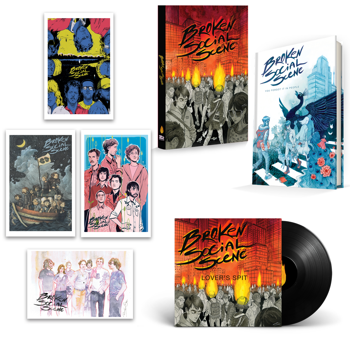Broken Social Scene You Forgot It in People, The Graphic Novel Deluxe Edition Book Vinyl Record