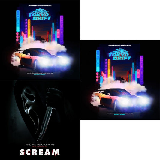 Brian Tyler - Fast & The Furious: Tokyo Drift (Original Score) (2LP/Orange & Black Vinyl/Side D Stencil) (Rsd) & Scream (Music From The Original Motion Picture) & Fast & The Furious: Tokyo Drift (Original Score) (Orange & Black Vinyl/2LP)