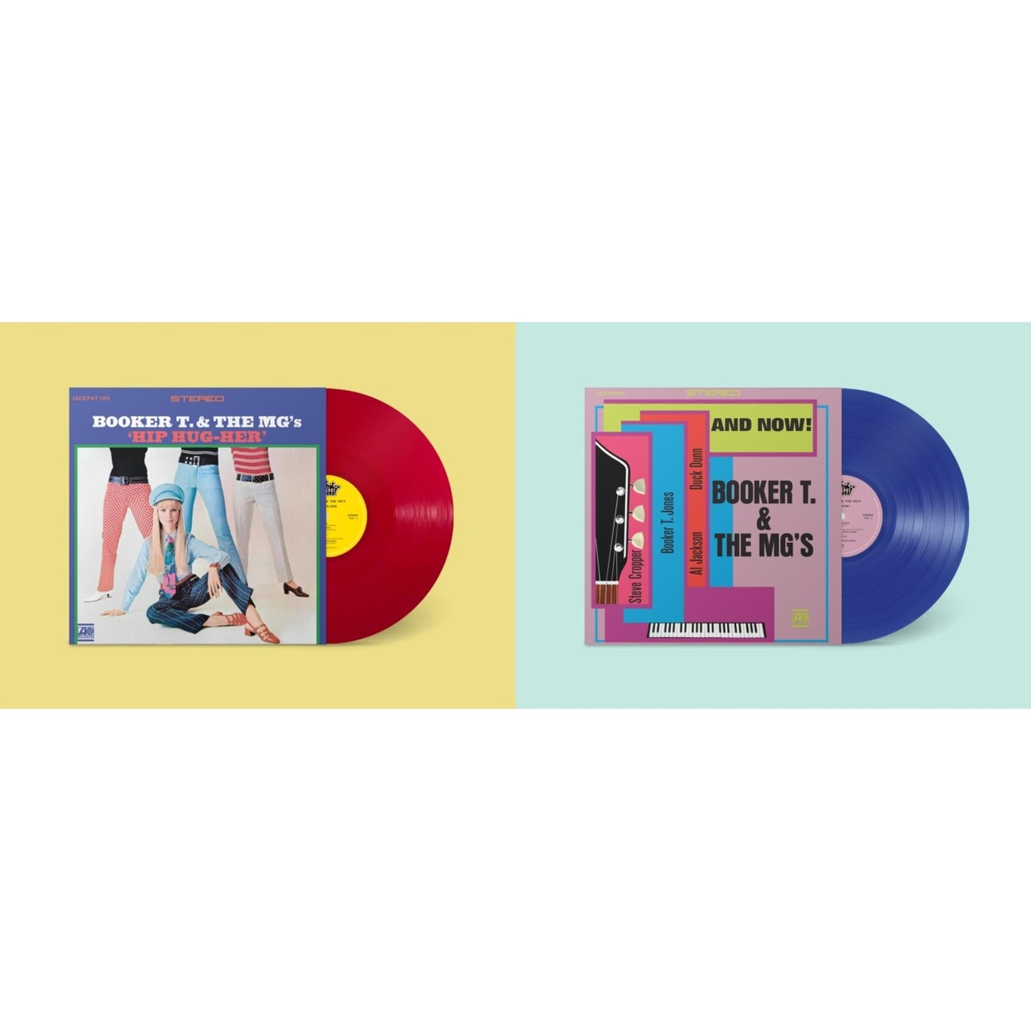 Booker T & The Mgs - Hip Hug-Her (Apple Red LP Vinyl) (Ams Exclusive) & And Now (Dark Blue LP Vinyl) (Ams Exclusive)