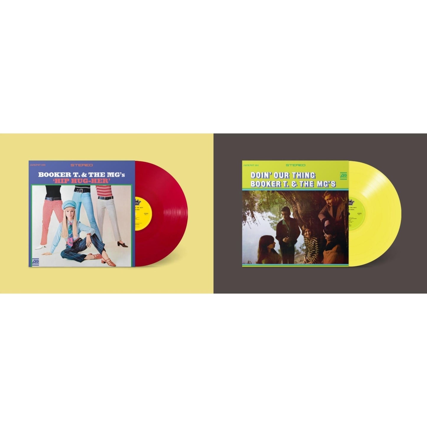 Booker T & The Mgs - Hip Hug-Her (Apple Red LP Vinyl) (Ams Exclusive) & Doin Our Thing (Yellow LP Vinyl) (Ams Exclusive)