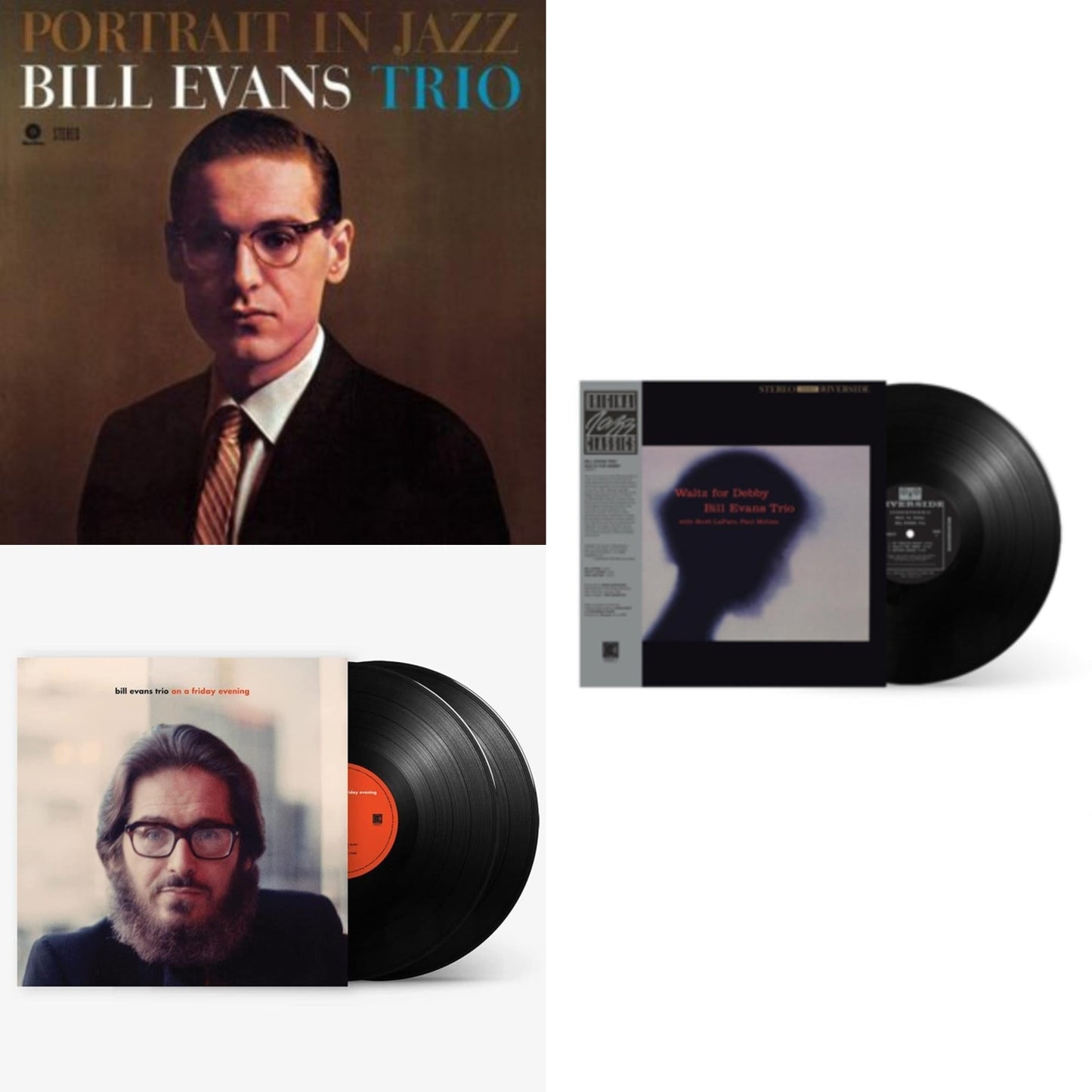 Bill Trio Evans - Portrait In Jazz & On A Friday Evening (2LP) & Waltz For Debby (Original Jazz Classics Series)