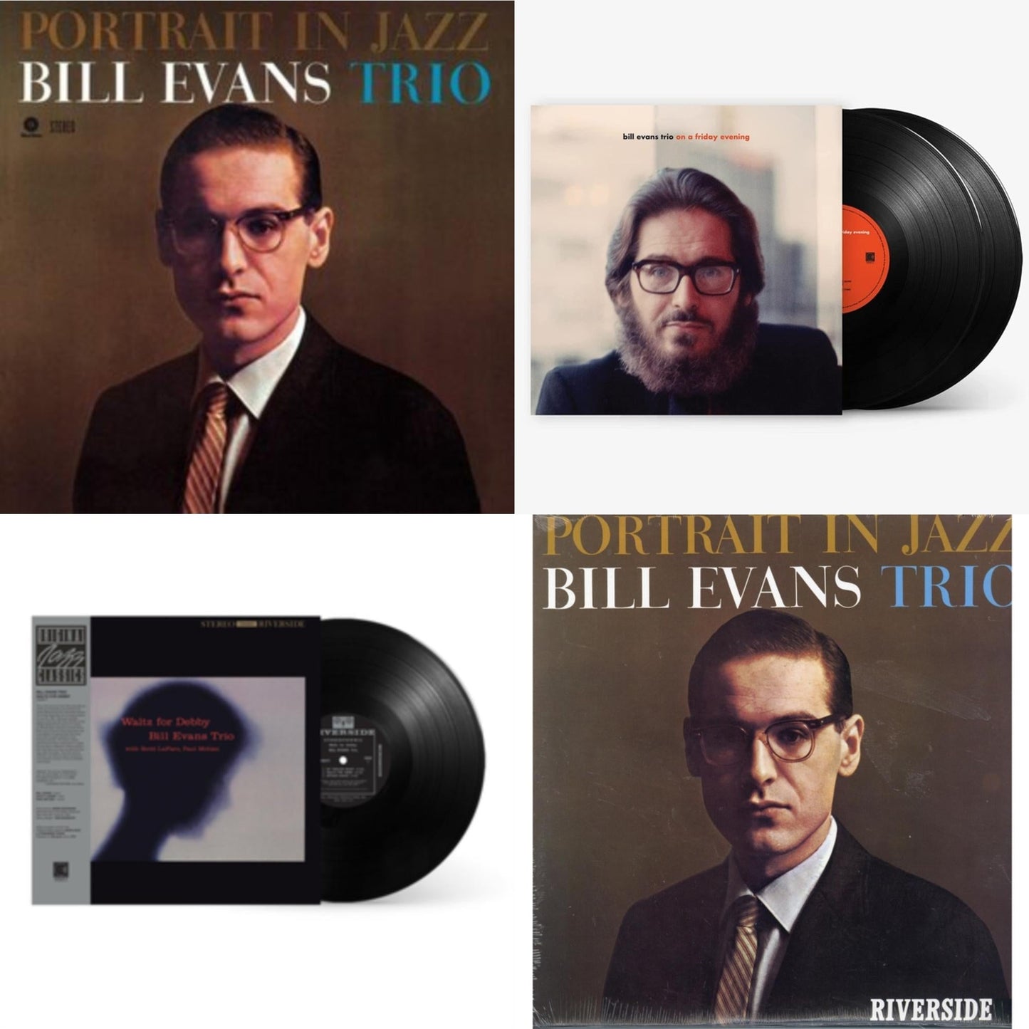 Bill Trio Evans - Portrait In Jazz & Portrait In Jazz & On A Friday Evening (2LP) & Waltz For Debby (Original Jazz Classics Series)