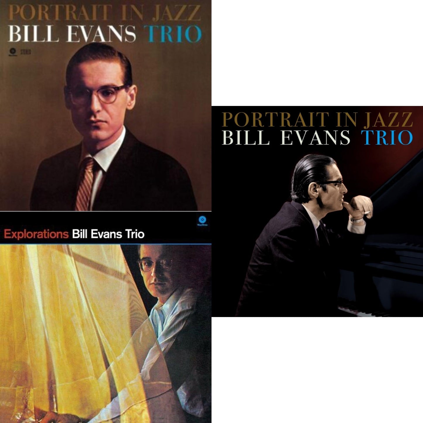Bill Trio Evans - Portrait In Jazz & Explorations & Portrait In Jazz - LP Vinyl Bundle