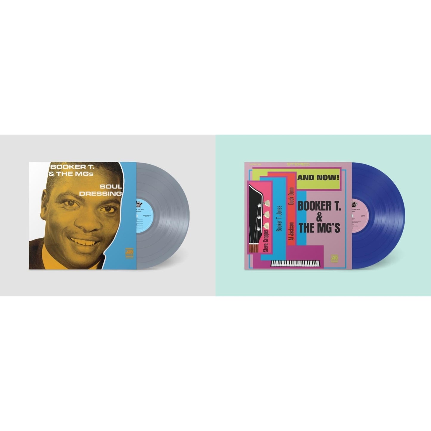 Booker T & The Mgs - Soul Dressing (Grey LP Vinyl) (Ams Exclusive) & And Now (Dark Blue LP Vinyl) (Ams Exclusive)