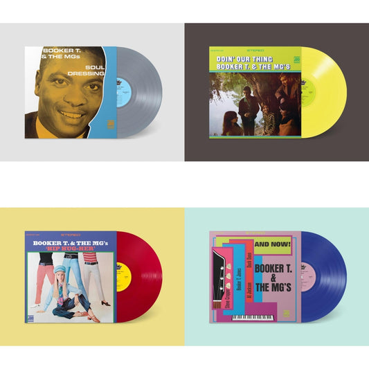 Booker T & The Mgs - Soul Dressing (Grey LP Vinyl) (Ams Exclusive) & Doin Our Thing (Yellow LP Vinyl) (Ams Exclusive) & Hip Hug-Her (Apple Red LP Vinyl) (Ams Exclusive) & And Now (Dark Blue LP Vinyl) (Ams Exclusive)