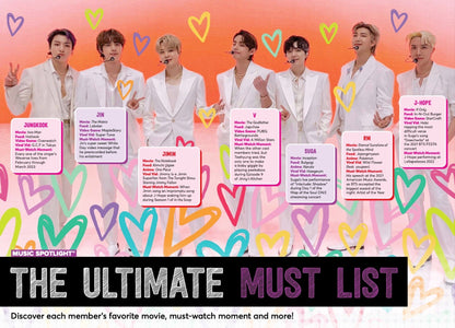 BTS - The Ultimate Activity Fanbook: Summer 2023 Update, Postcards, Puzzles, 10 Quizzes, Coloring Book Pages & Play BTS Bingo!